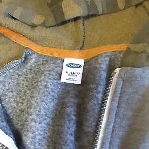 Old Navy Green Camouflage Hoodie